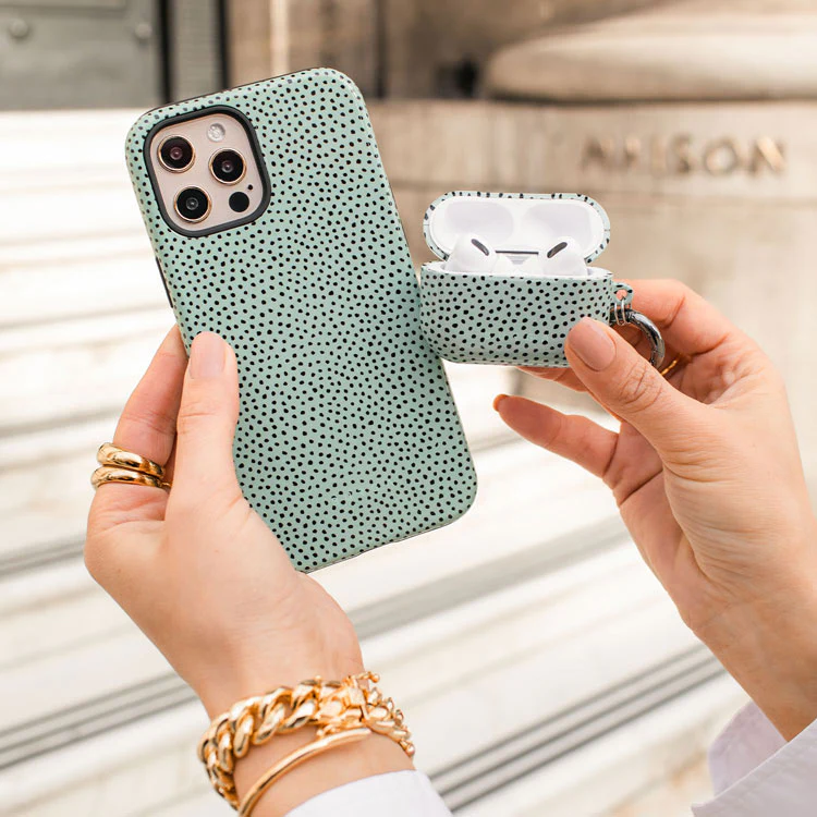 Mint Gelato - Dots iPhone 17e Case - Image 11