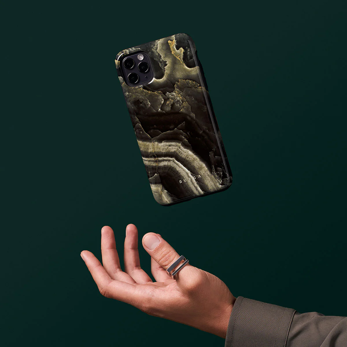 Misty Forest - Green Marble iPhone 17e Case - Image 7