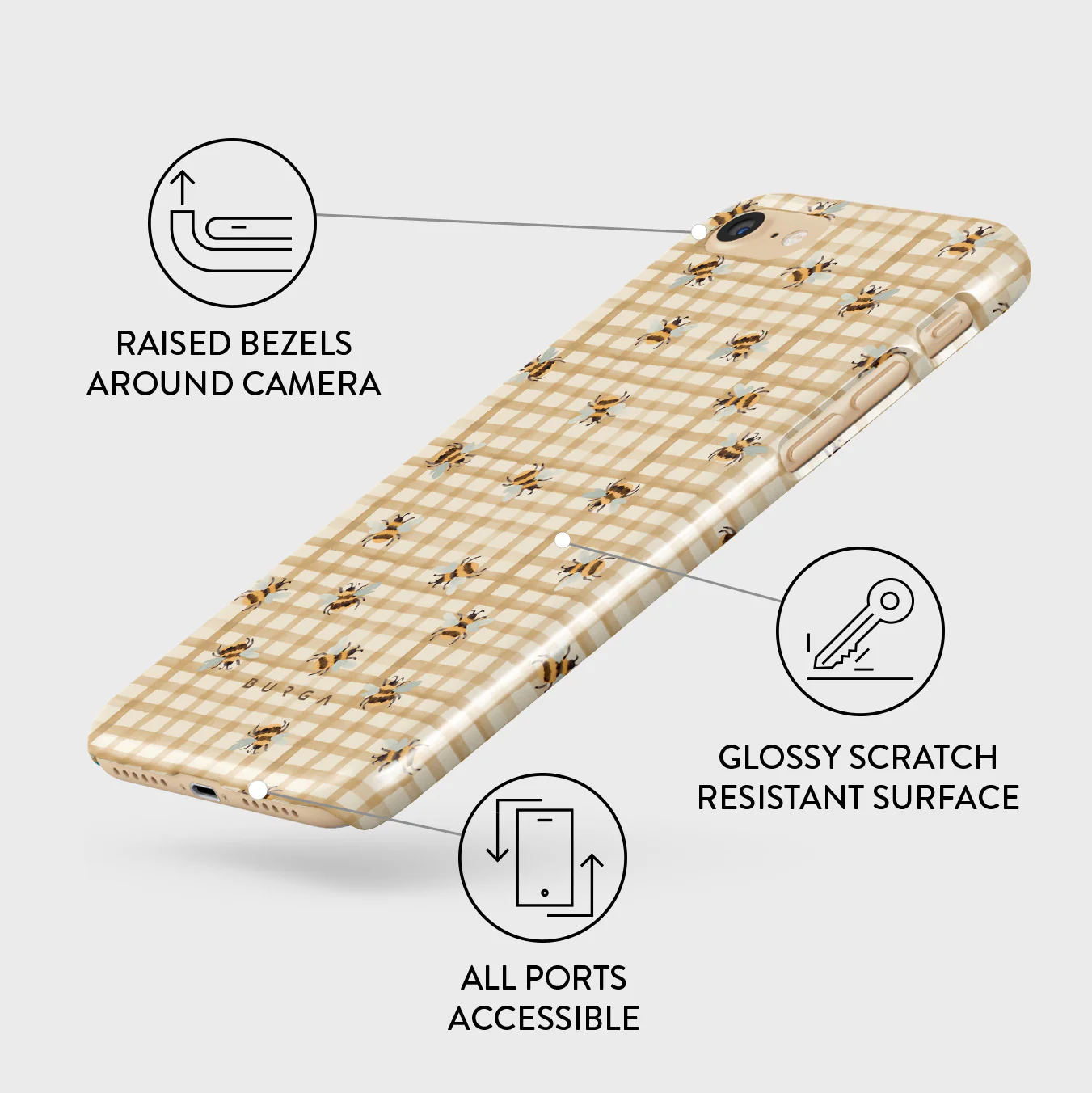 Honeycomb - iPhone SE (2020) Case - Image 3