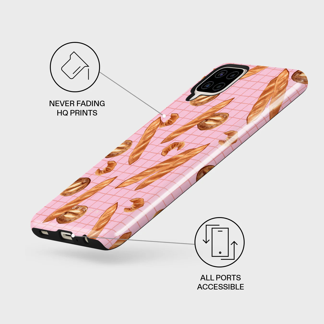 No Crumbs - Samsung Galaxy A12 4G Case - Image 3