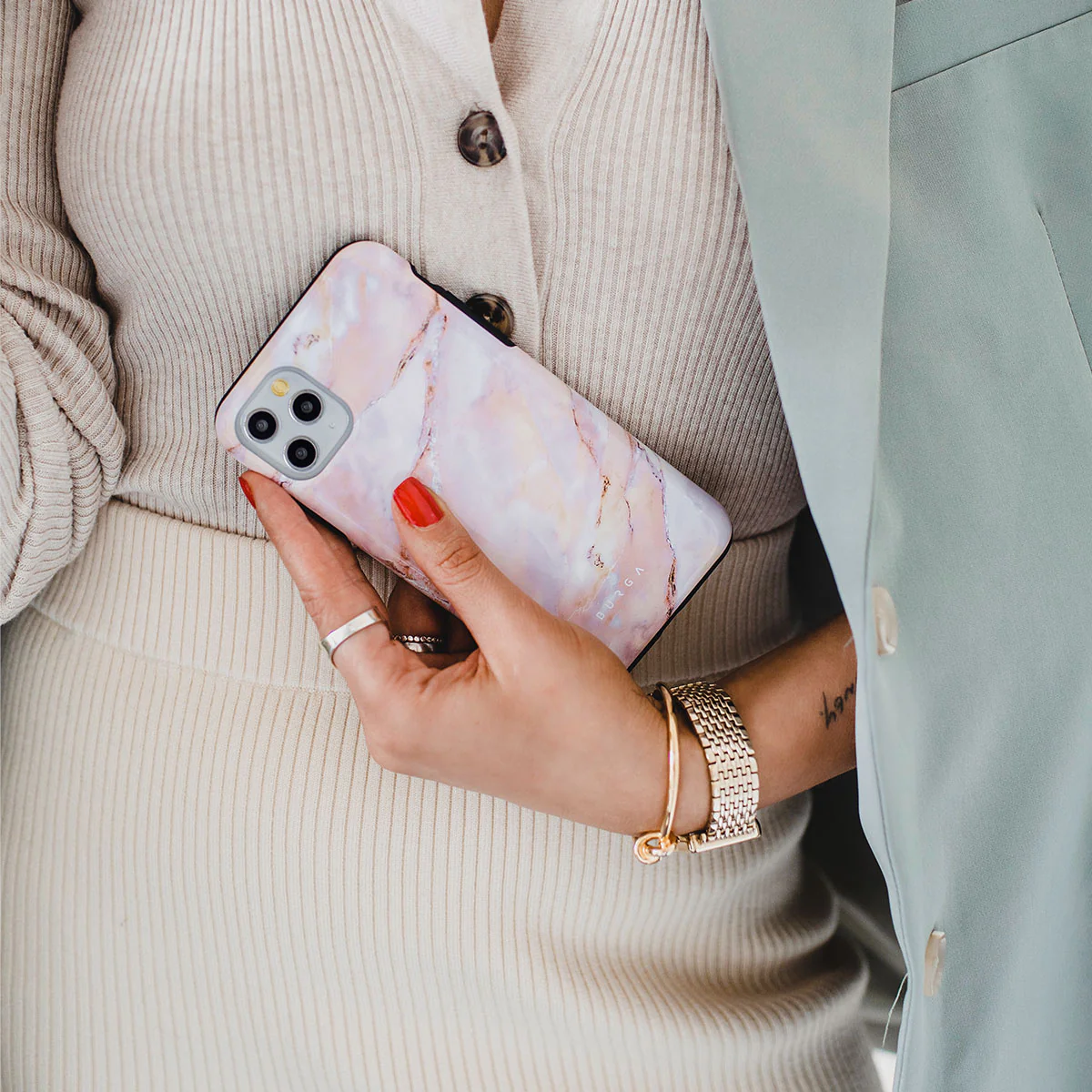 Morning Sunshine - Pastel Marble iPhone 17e Case - Image 7