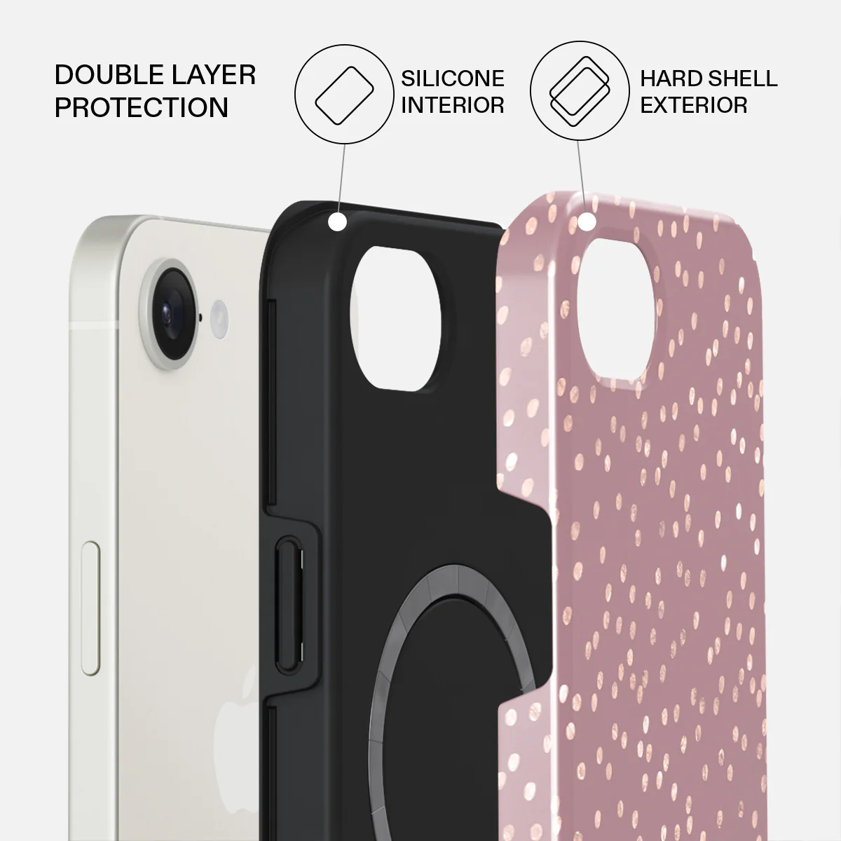 Hot Cocoa - Spotted iPhone 17e Case - Image 2