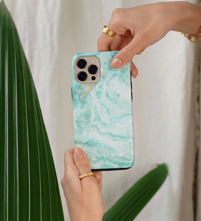 Uluwatu Waves - Teal iPhone 17e Case - Image 5