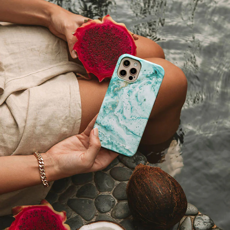 Uluwatu Waves - Teal iPhone 17e Case - Image 6