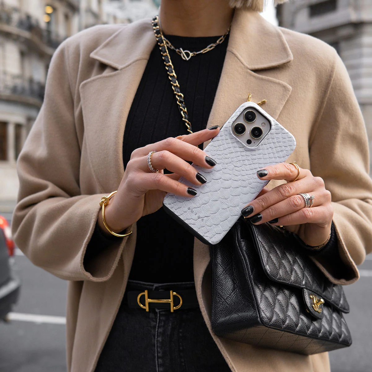 Glacial Desert - White Snakeskin iPhone 17e Case - Image 6