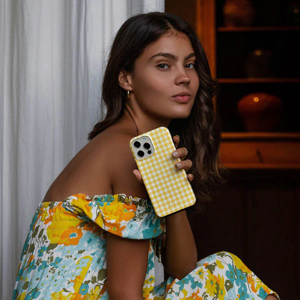 Tuscan Sun - Yellow Plaid iPhone 17e Case - Image 6